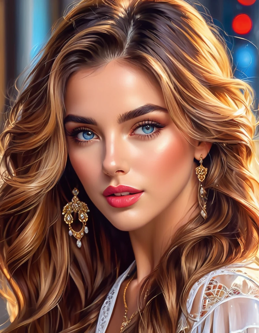 (best quality,8k,hyperrealism:1.2),vibrant colors, sharp focus, insanely detailed, studio lighting, ultra-fine painting, hair blowing in the wind, stunningly realistic eyes and lips, perfect facial proportions, meticulous skin texture, long eyelashes, expressive emotions, elaborate background, impeccable clothing and accessories, accurate shadows and highlights, highly realistic lighting and reflections, immaculate attention to detail,2 girls,((2k5)) style, hyper realistic photo, vibrant colors, 16k