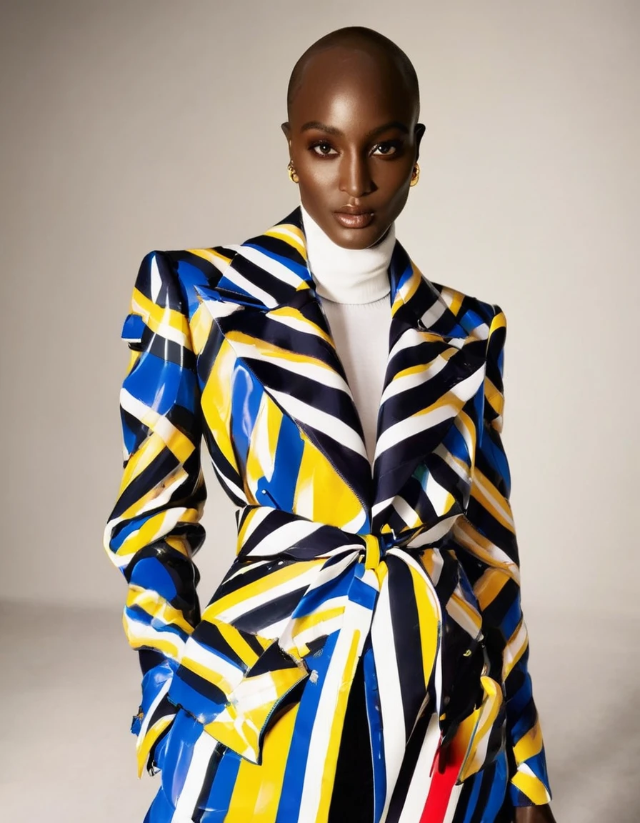 (glisser_mode), mode photography, Beauté, mannequin femme habillée par Virgil Abloh, Tom Ford, bonne chance, André Kohn,