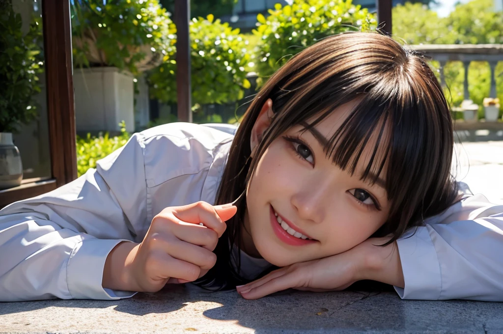Magazine Cover:1.3、Japanese,,Innocent face,Teenage Girlrimary school stud school,uniform,Carryingmer clothes,Sitting、front、Cute smile、Laugh with your mouth wide open、((Semen dripping from the mouth:1.2))、Mouth full of semen:1.5、A lot of semen on the tongue、((Cloudy, thick semen))、whole body、Full Body、Semen dripping from the genitals、You can see the nipples、Not wearing a bra