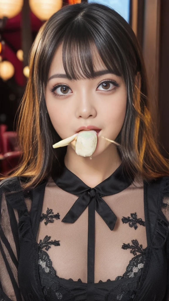 (cum in mouth:2.0),1 ultra super cute japanese girl, 8-year-old, short hair, part-time job at a bar, wear a laced nightgown slim fit, (detailed face, highly detailed eyes, incredibly beautiful eyes, symmetrical eyes, natural makeup, smile, open your mouth:1.5), (sexual climax, ecstasy:2.0), best quality, 4k, 8k, highres, masterpiece, ultra-detailed, realistic, photorealistic, photo-realistic, HDR, UHD, studio lighting, ultra-fine painting, sharp focus, physically-based rendering, extreme detail description, professional, vivid colors, bokeh