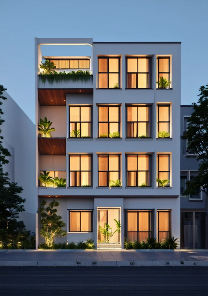 Realistic, vray realistic , DAYLIGHT, 8k uhd, industrual style loft apartament, road infront of house, bricks, sky windows:1.4, (high detailed skin:1.3), hight shadow, blue sky:1.5, ultra quality, film grain, Fujifilm XT3, sharp image, best quality, authentic, hight quality, LIGHT FROMT INDOOR