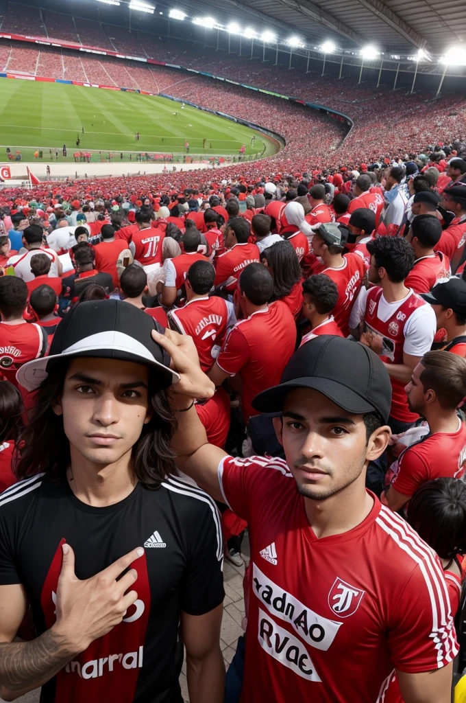 Flamengo fans arriving at the stadium