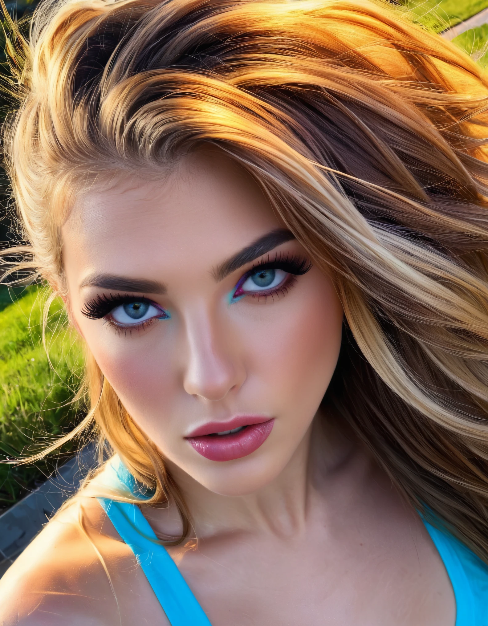 (best quality,8k,hyperrealism:1.2),vibrant colors, sharp focus, insanely detailed, studio lighting, ultra-fine painting, hair blowing in the wind, stunningly realistic eyes and lips, perfect facial proportions, meticulous skin texture, long eyelashes, expressive emotions, elaborate background, impeccable clothing and accessories, accurate shadows and highlights, highly realistic lighting and reflections, immaculate attention to detail,2 girls,((2k5)) style, hyper realistic photo, vibrant colors, 16k