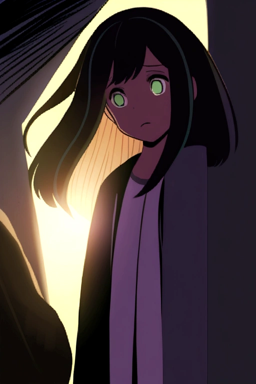 Path, girl, scene of being spoken, worried, Big