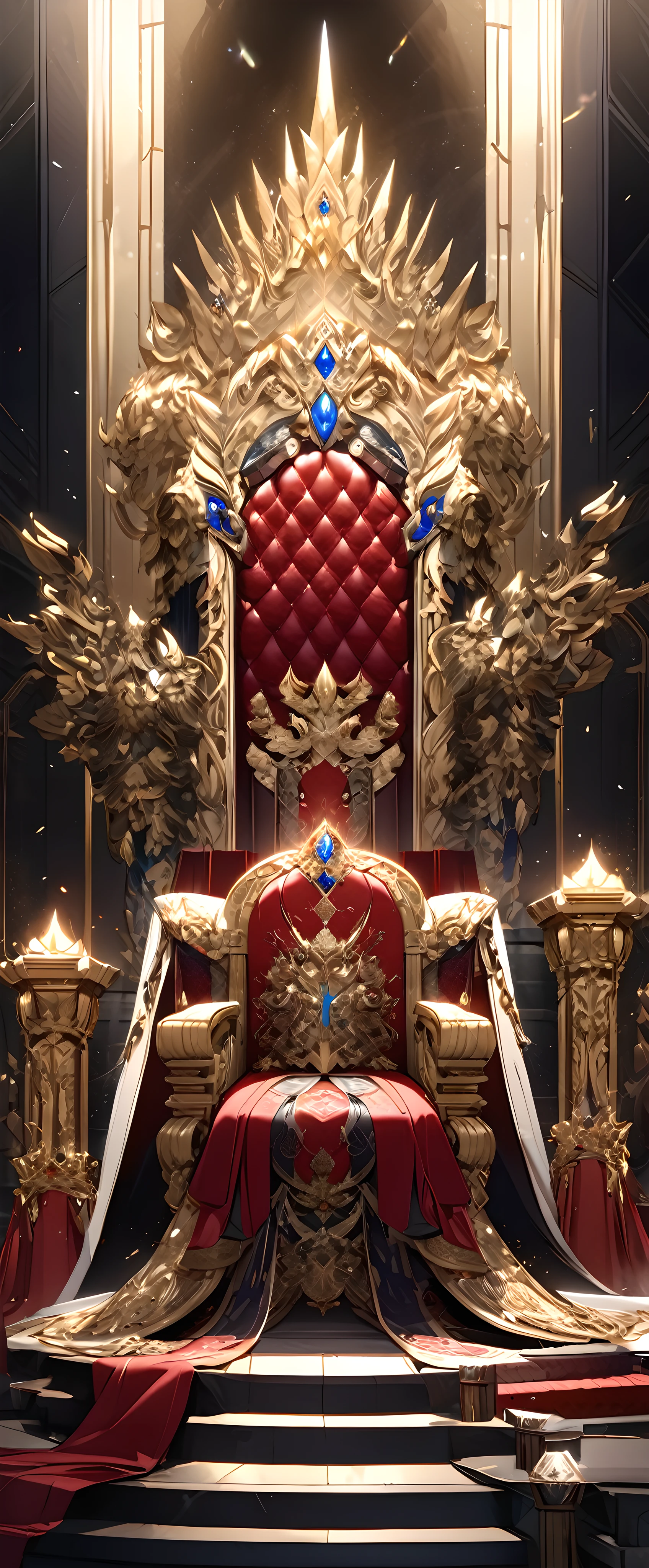 Legend of the Great Throne, ((The royals and nobles、they kneel before a throne))。((No one is allowed to sit))、It is the throne that rules over all power.。A luxurious and luxurious throne、Maximize your dominance and intimidation。Create aesthetic works of art。