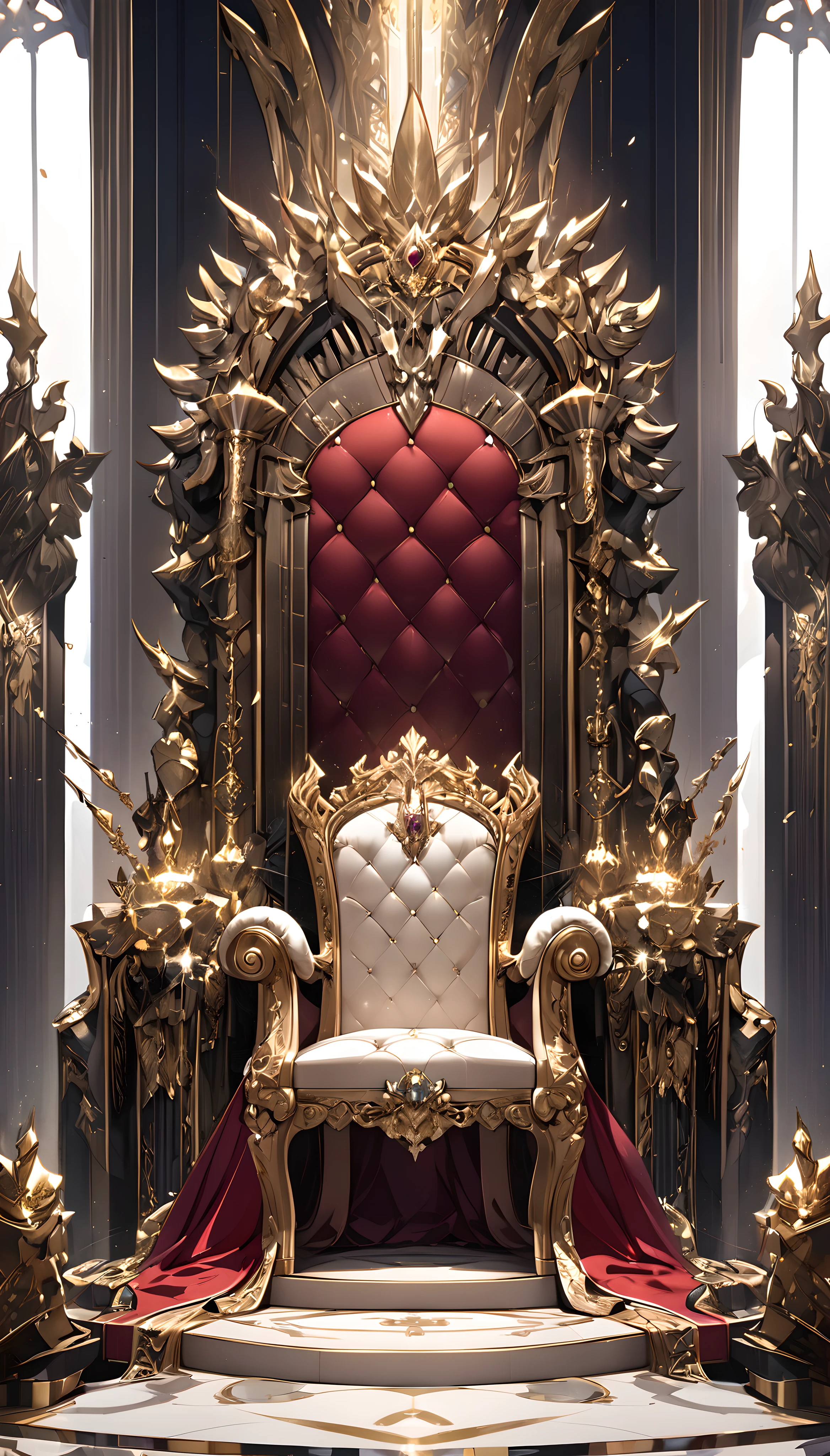 Legend of the Great Throne, ((The royals and nobles、they kneel before a throne))。((No one is allowed to sit))、It is the throne that rules over all power.。A luxurious and luxurious throne、Maximize your dominance and intimidation。Create aesthetic works of art。
