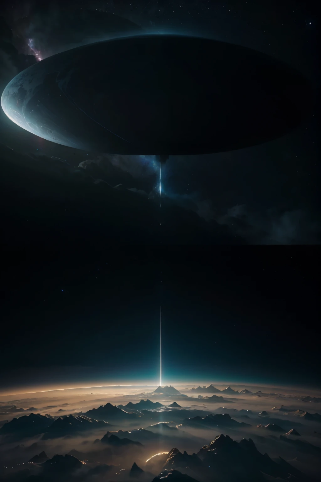 A stunning intergalactic landscape, a vast cosmic expanse, a serene planet Earth suspended in the vastness of space, glowing softly against the inky blackness, detailed atmospheric haze, volumetric lighting, cinematic dramatic lighting, highly detailed, photorealistic, 8K, HDR, hyper-realistic, digital art, masterpiece