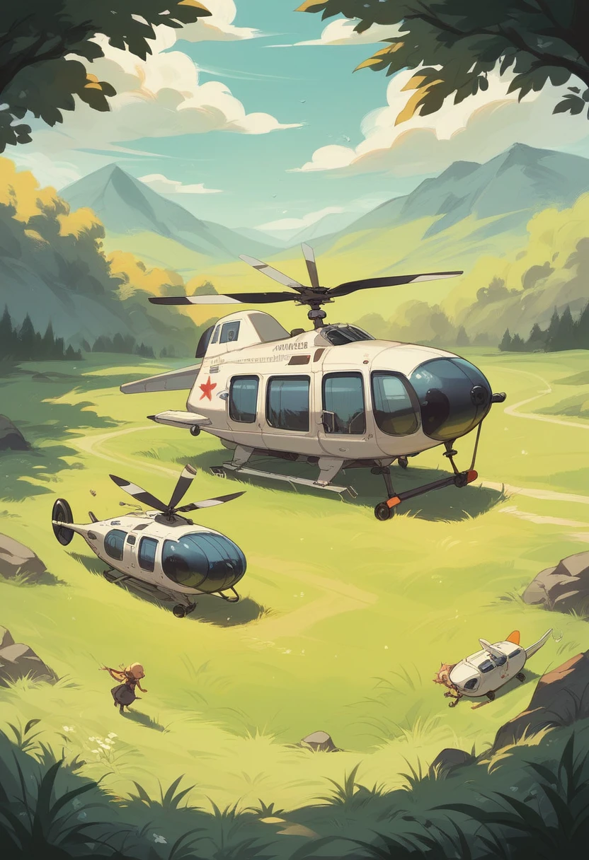two hot girls in swimwear, red Hair cute tight wet standing left and right from q helicopter