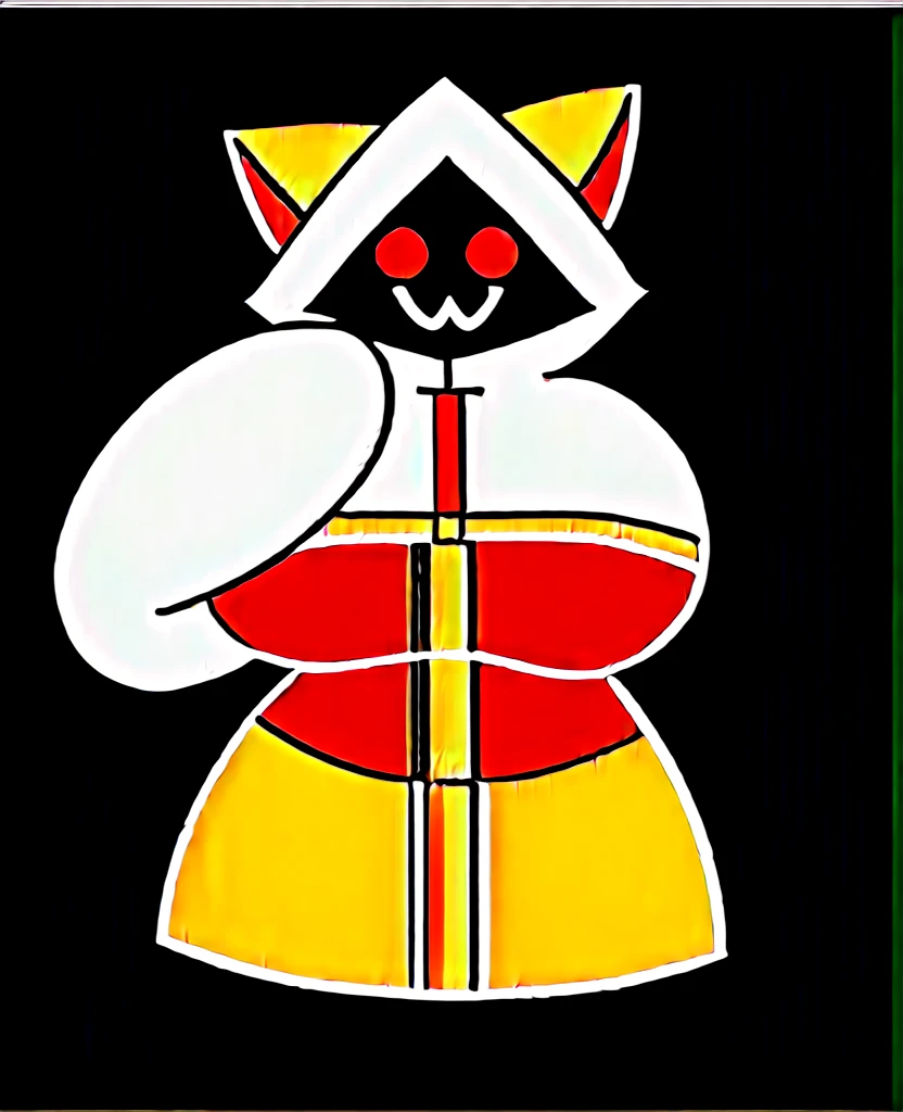 score_9, score_8_up, score_7_up, score_6_up, score_5_up, score_4_up, source_furry, taokaka, animal humanoid, cat humanoid, felid, felid humanoid, feline, feline humanoid, humanoid, kaka \(blazblue\), mammal, mammal humanoid, accessory, huge breasts, black body, black fur, black skin, blonde hair, bow \(feature\), bow accessory, bow ribbon, braided hair, breasts, clothed, clothing, empty eyes, fangs, female, fur, furgonomics, hair, hair accessory, hair bow, hair ribbon, heart symbol, hood, hoodie, leaf, long hair, looking at viewer, nipple analogue, one eye closed, plant, red eyes, ribbons, shadow face, sharp teeth, smile, solo, standing, teeth, topwear, tree, thick thighs, white body, white fur, wink, zipper, (simple face:1.2),