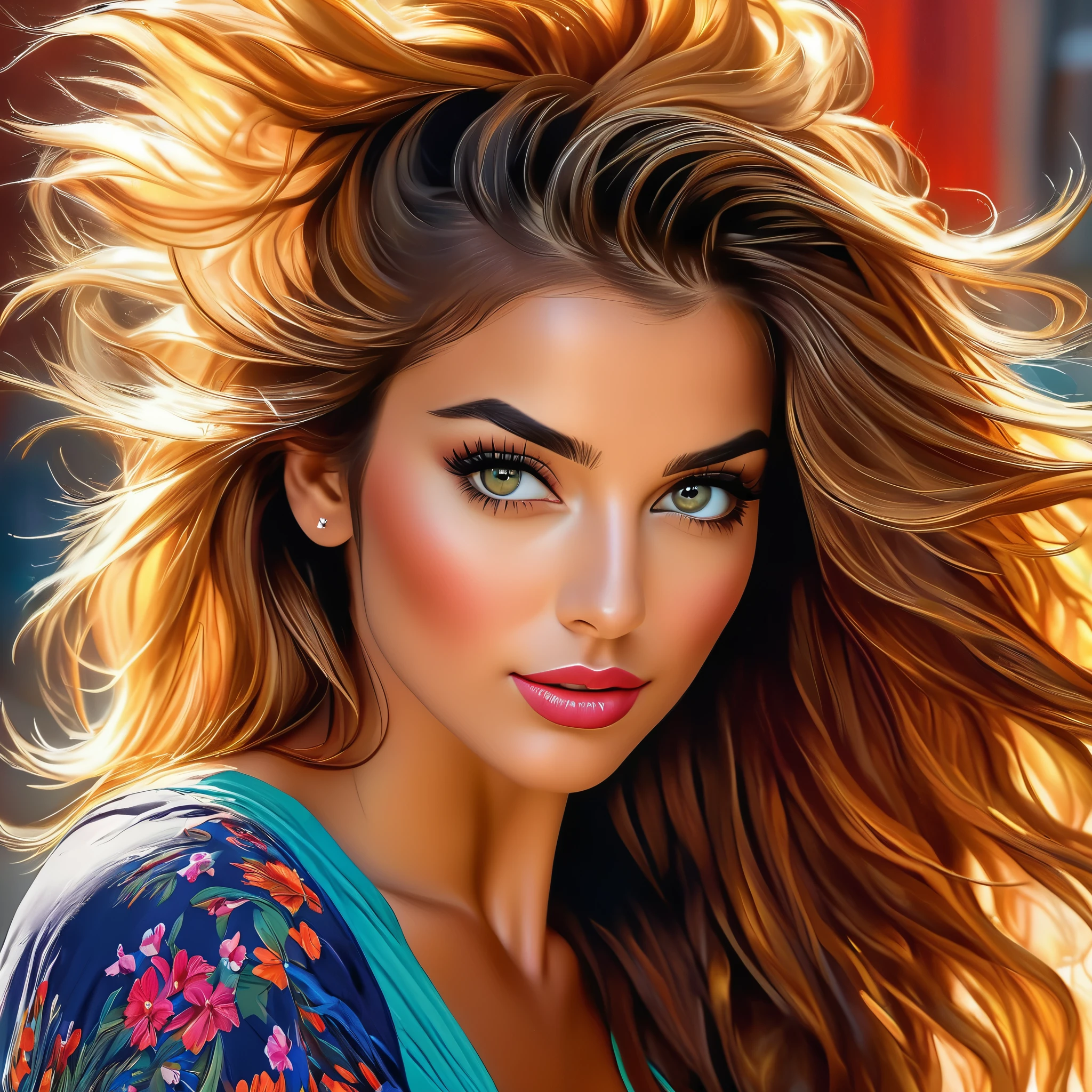 (best quality,8k,hyperrealism:1.2),vibrant colors, sharp focus, insanely detailed, studio lighting, ultra-fine painting, hair blowing in the wind, stunningly realistic eyes and lips, perfect facial proportions, meticulous skin texture, long eyelashes, expressive emotions, elaborate background, impeccable clothing and accessories, accurate shadows and highlights, highly realistic lighting and reflections, immaculate attention to detail,2 girls,((2k5)) style, hyper realistic photo, vibrant colors, 16k