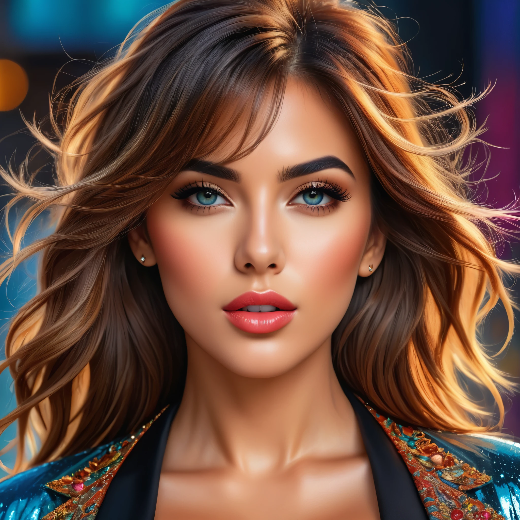 (best quality,8k,hyperrealism:1.2),vibrant colors, sharp focus, insanely detailed, studio lighting, ultra-fine painting, hair blowing in the wind, stunningly realistic eyes and lips, perfect facial proportions, meticulous skin texture, long eyelashes, expressive emotions, elaborate background, impeccable clothing and accessories, accurate shadows and highlights, highly realistic lighting and reflections, immaculate attention to detail,2 girls,((2k5)) style, hyper realistic photo, vibrant colors, 16k