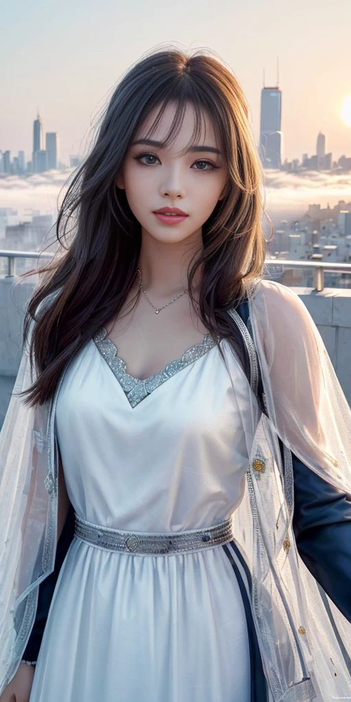 (1 girl:1.3), standing alone, (((Very face detailed)))), ((very detailed eyes and face)))), Olhos comelys e detalhados, Body parts__, offcial art, 8k unified wallpaper, super verbose, comely and comely, comely, work of art, best qualityer, original, work of art, super fine photo, best qualityer, Super high resolution, realistic realism, lighting sun, full - length portrait, wonderful beauty, dynamic pose, 精致的面容, vibrant eyes, (from the front), she wears Spider-Man suit, esquema de cores vermelho e preto, Spiderwomam, fundo de rooftop de cidade muito detalhado, rooftop, overlooking the city, face detailed, detailed complex busy background, messy, marvelous, White milk, highly detailed skin, realistic skin details, visible pores, Focus Clear, Volumetric fog, 8k hd, dslr, high qualiy, Film grain, skin fair, photographic realism, Lomography, futuristic dystopian megalopolis, translucent