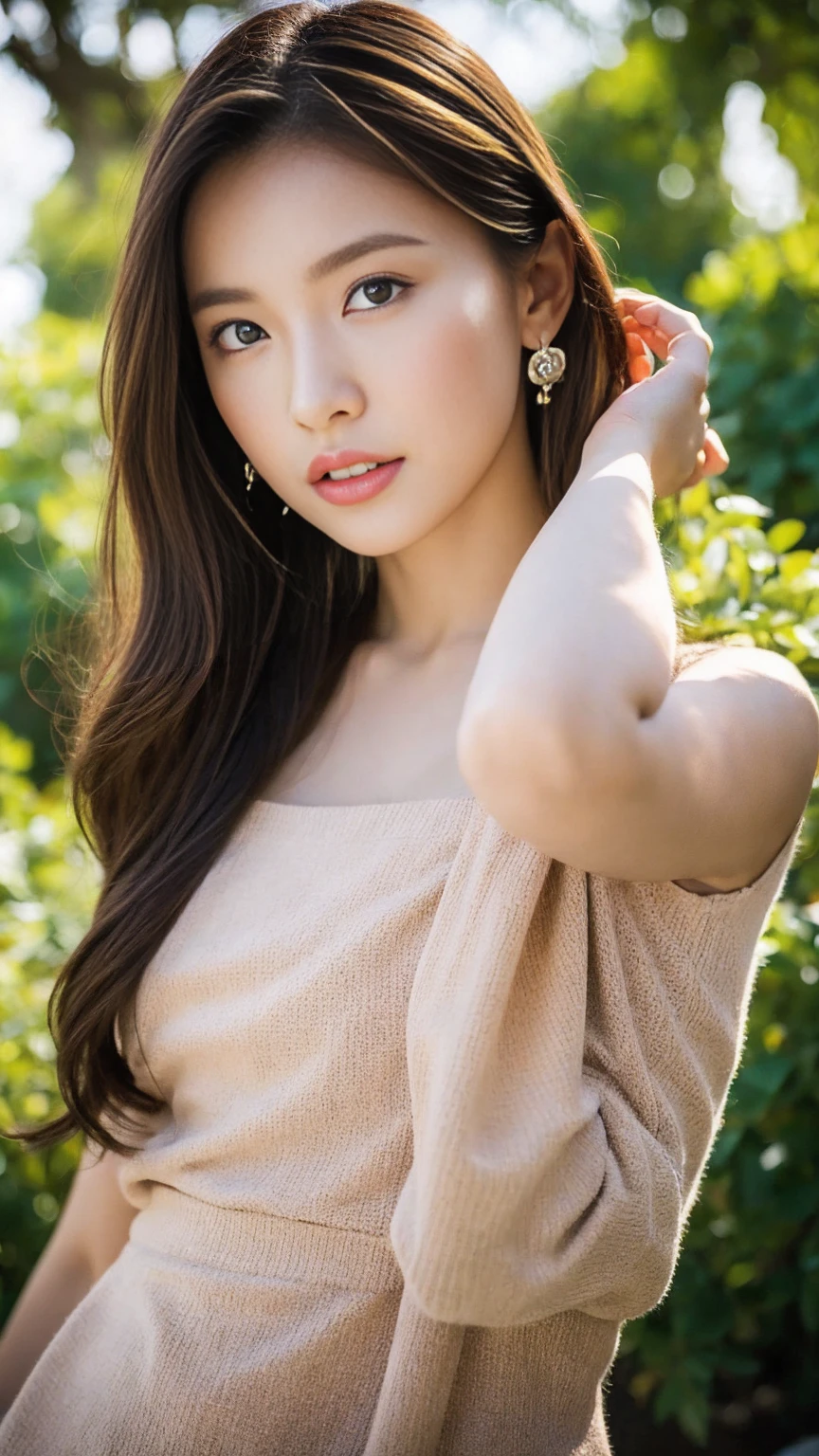 Realistic ,masterpiece, Highest quality, girl, woman, High resolution, Portraiture, photograph_Light, {{}}, Urzan-6500-v1.1:0.9