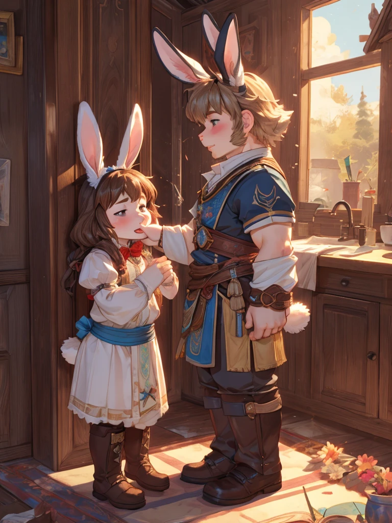 libido , Itchy , Aching , loli Dwarf , Clothing erotica , bunny , Seduce , (Show secretly:1.3) , Pleasure