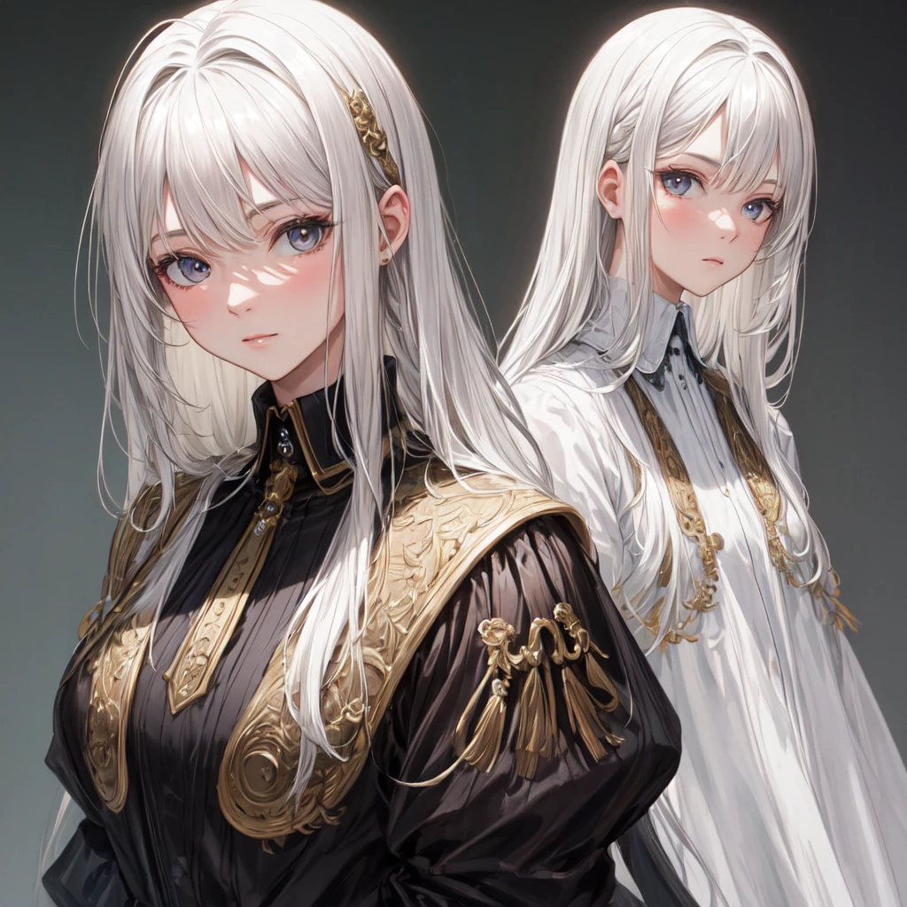 Highest quality, masterpiece, High resolution,White Hair, alone, Portraiture, View your viewers, 30 