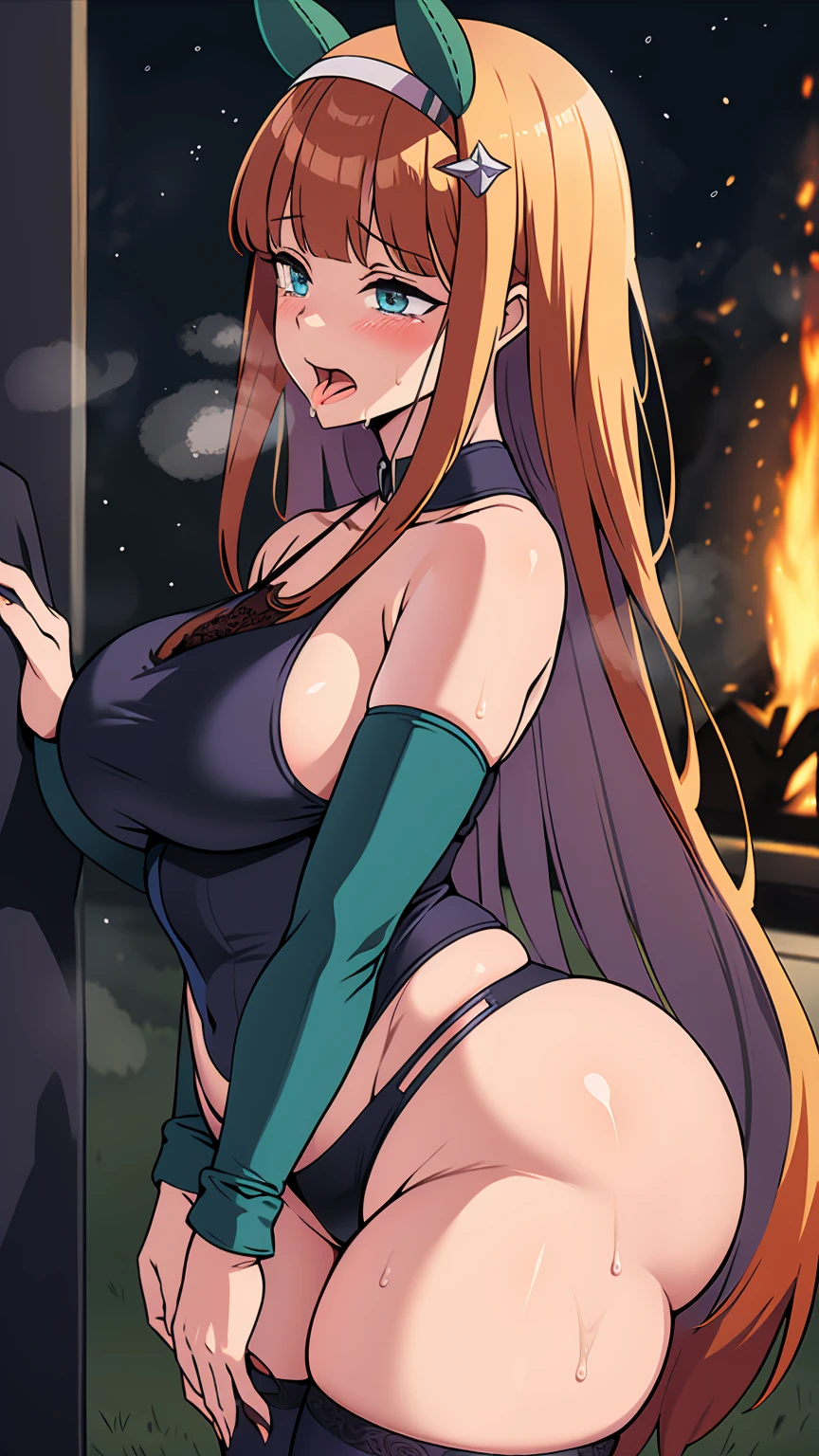 Silence Suzuka、Beautiful woman、Very thick thighs、Acme Face、Best image quality、High resolution、masterpiece、super high quality、Thick pubic hair、Screaming  face、Purple lace panties、Very big ass、Very   、Blushing、4K quality、Blushing、Cry of ecstasy、Wearing black knee socks、Sweaty all over、Heavy breathing、Cowboy Shot、Shaking 、上下にShaking breasts、Penis sheath、Cowboy Shot、Have  with a man、Multiple menに囲まれている、Multiple men、{Highest quality}, {so beautiful}, {Super detailed}, {Best illustrations}, Browsing Caution, girl, , 