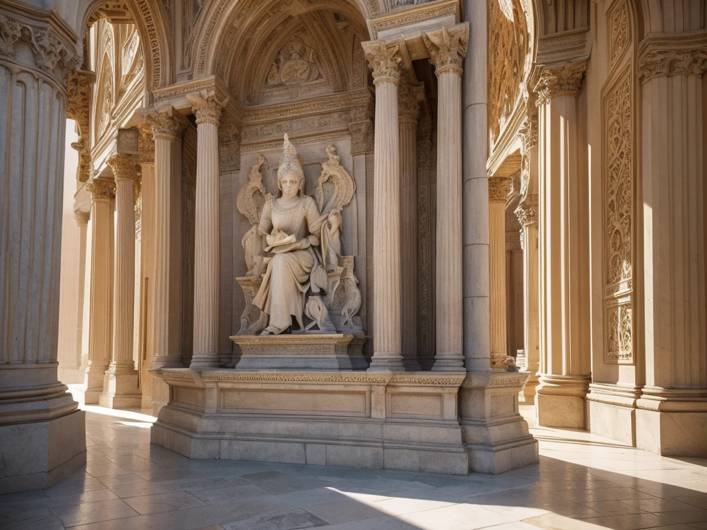 Detailed views reveal the intricate beauty of ancient stone structures, capturing the weathered surfaces of majestic buildings, intricate sculptures, and historical monuments. This stunning photograph showcases the intricate carvings and ornate details of each surface, with richly textured stone that gleams under the golden sunlight. Every crack and crevice tells a story of centuries past, inviting viewers to immerse themselves in the richness of history and architecture. The high definition quality of the image allows even the smallest details to come to life, making it a truly captivating and immersive visual experience.
