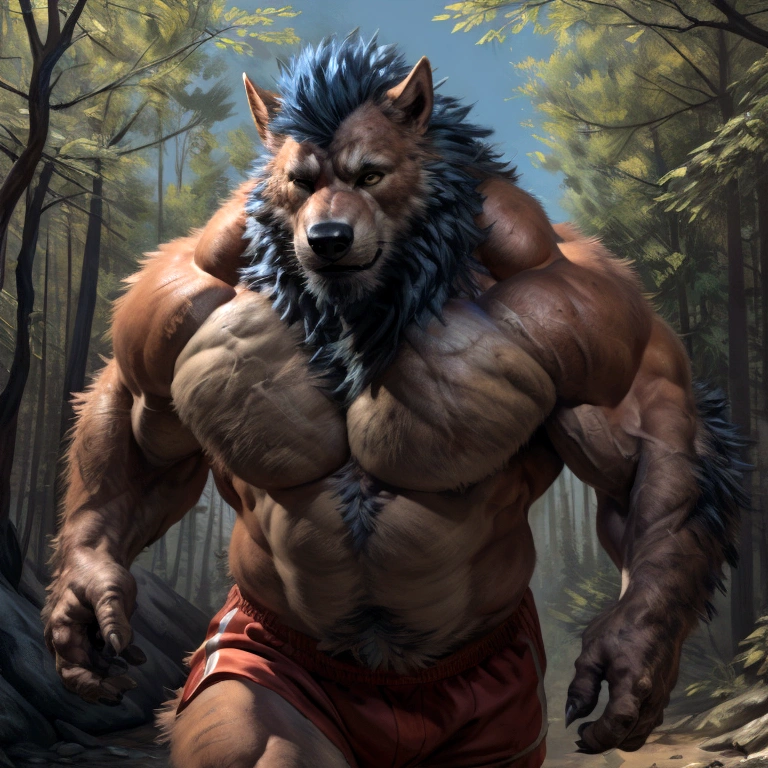 muscular feral:1.2 fat werewolf _akbal, posing for the camera. 4k, high resolution, best quality, perfect colors, perfect shadows, perfect lighting, posted on e621, blue pavo furry body, orange fur, white chest, black beard, feral wolf, werewolf, blue hair , cowboy male, adult, black eyes, realistic eyes, looking at camera, masculine, (muscular, dense build:1.4, muscular shoulders, strong pecs), correct anatomy, dad body, (photorealistic fur, detailed fur, epic, masterpiece:1.2), (detailed forest, jogging, sunshine:1.2), sexy shadows, (by echin, by Taran Fiddler, by takemoto arashi, by Traver009, by Juiceps), (detailed eyes:1.2), impressive physique, struggling, bothered face, exhausted, detailed yellow eyes, looking at camera, (close-up):1muscular feral:1.2 fat werewolf _akbal, posing for the camera. 4k, high resolution, best quality, perfect colors, perfect shadows, perfect lighting, posted on e621, blue pavo furry body, orange fur, white chest, black beard, feral wolf, werewolf, blue hair , cowboy male wolf , adult, black eyes, realistic eyes, looking at camera, masculine, (muscular, dense build:1.4, muscular shoulders, strong pecs), correct anatomy, dad body, (photorealistic fur, detailed fur, epic, masterpiece:1.2), (detailed forest, jogging, sunshine:1.2), sexy shadows, (by echin, by Taran Fiddler, by takemoto arashi, by Traver009, by Juiceps), (detailed eyes:1.2), impressive physique, struggling, bothered face, exhausted, detailed yellow eyes, looking at camera, (close-up):1