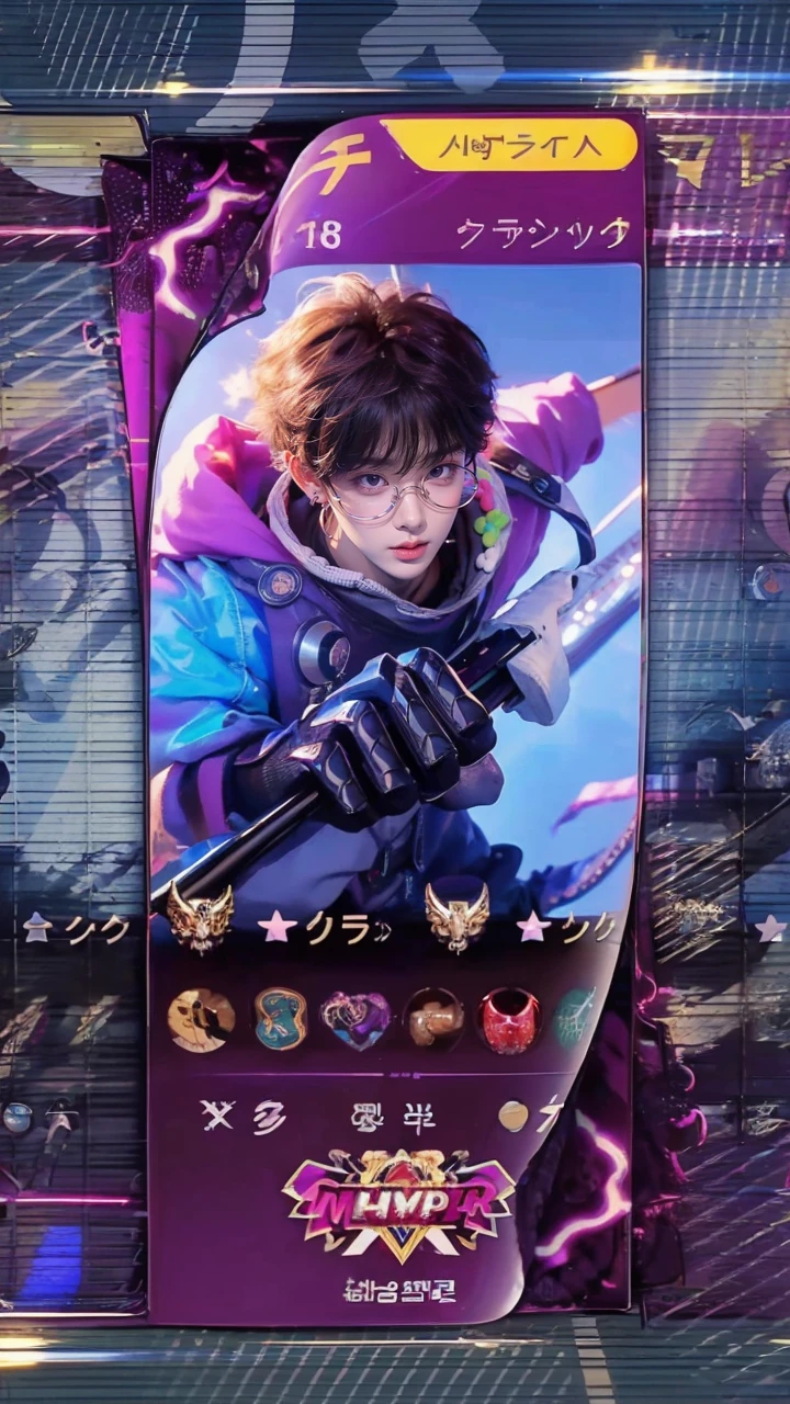 ((4K works))、​masterpiece、（top-quality)、((high-level image quality))、((One Manly Boy))、Slim body、((Attractive and  jeans fashion))、((Men's Fashion))、(Detailed beautiful eyes)、In a soundproof room、Record a song、Face similar to Chaewon in Ruseraphim、((short hair above the ears))、((Smaller face))、((Neutral face))、((Brown eyes))、((Korean boy))、((18year old))、((Handsome man))、((sings))、((Korean Makeup))、((elongated and sharp eyes))、((Like a celebrity))、Everyday photography、((Shot alone))、((Shot diagonally from the side))、((Upper body photography))、((He stands in front of the microphone stand))