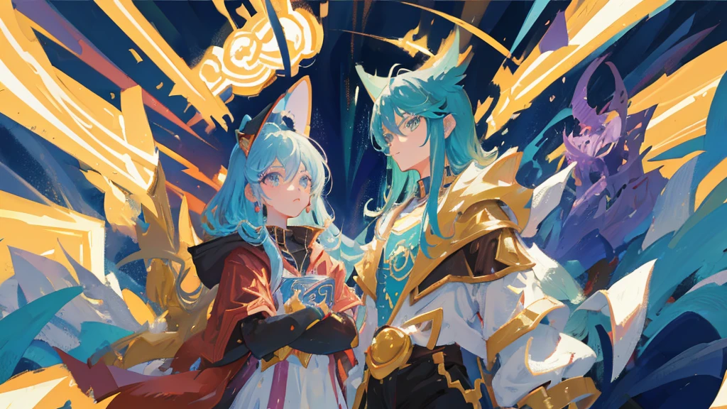 Yu-Gi-Oh art style,Void space,Card illustration