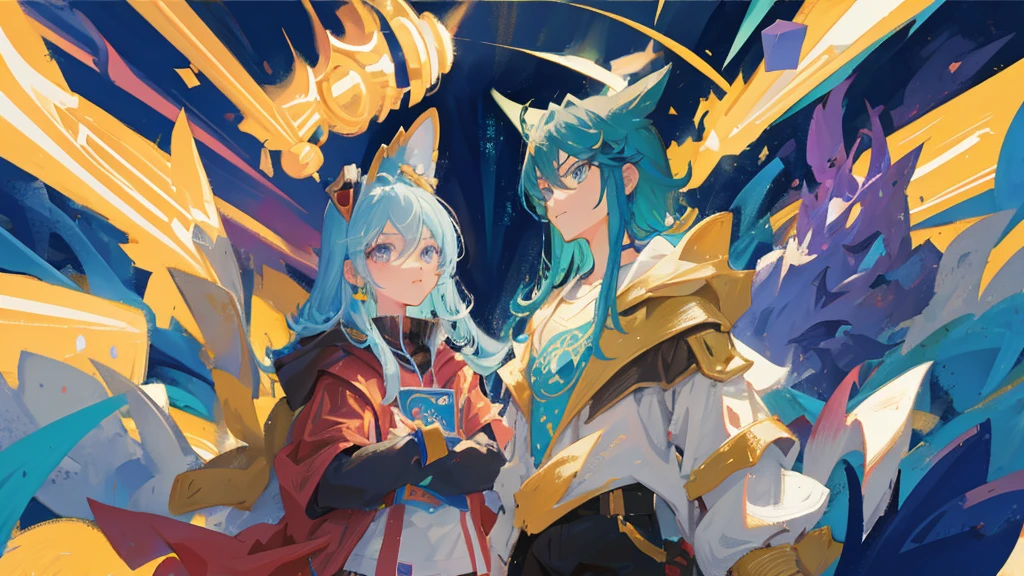 Yu-Gi-Oh art style，Void space，Card illustration