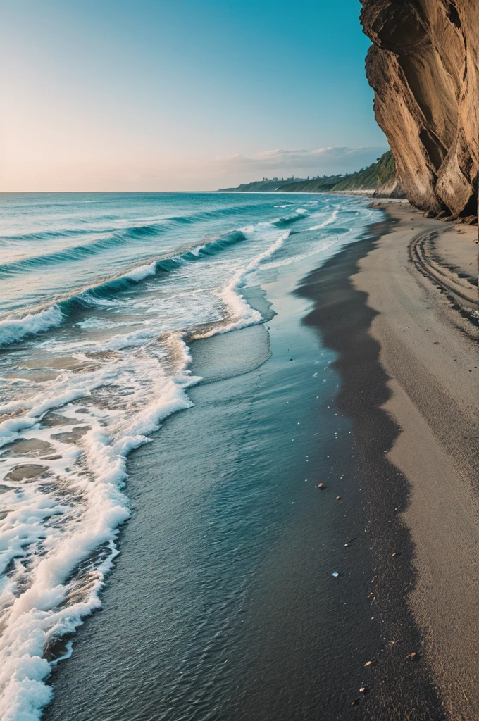 Sea on road side