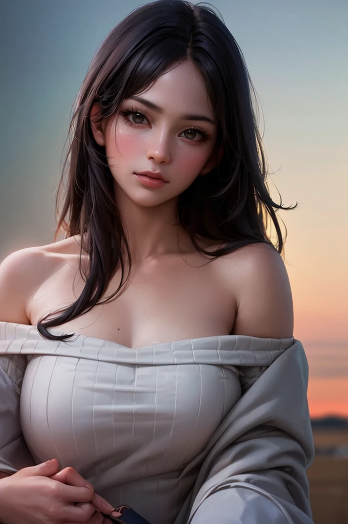 Highest quality, masterpiece, Ultra-high resolution, (Realistic:1.4), RAW Photos, One girl, Off the shoulder