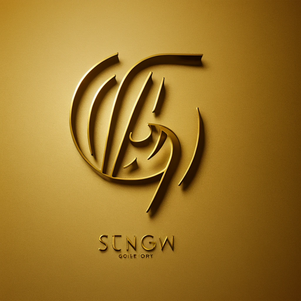 Sj logo in golden colour 