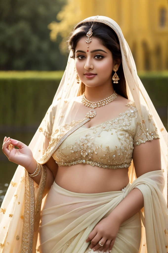 1 Heavenly beautiful and goddess beauty cute and sweet looking face Arabian woman in front of Bruges, Belgium, Heavenly beautiful Overweight, Heavenly beautiful Extremely fat, Heavenly beautiful and attractive Chubby figure , Heavenly beautiful looking and eye catching luxury style saree , reaching out, Heavenly beautiful Arabian woman, 16k, High resolution, masterpiece, highest quality, fine skin, close up figure view, Realistic Photograph