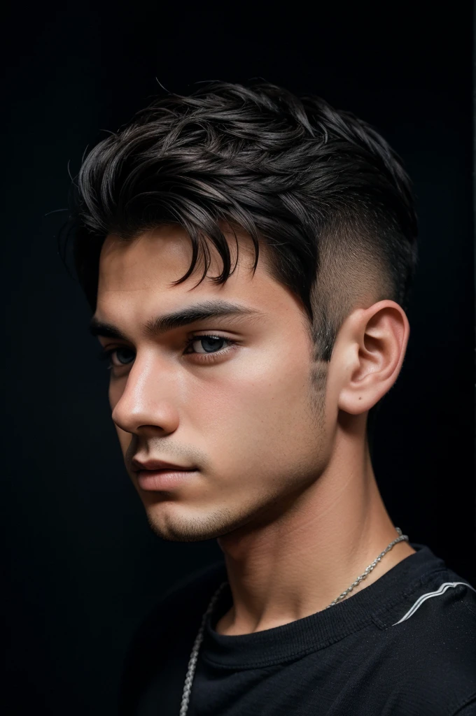 Asthetic photo of a boy 4k for profile picture dark background