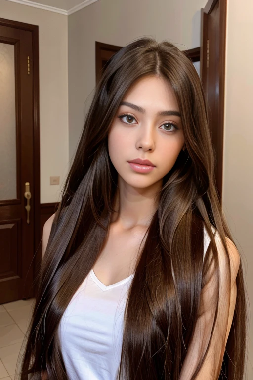 super long hairs, very long hairs, highly detailed hairs, absurdly long hairs, voluminous long hairs, straight posture, (((girl holding her hairs and tieing them)))