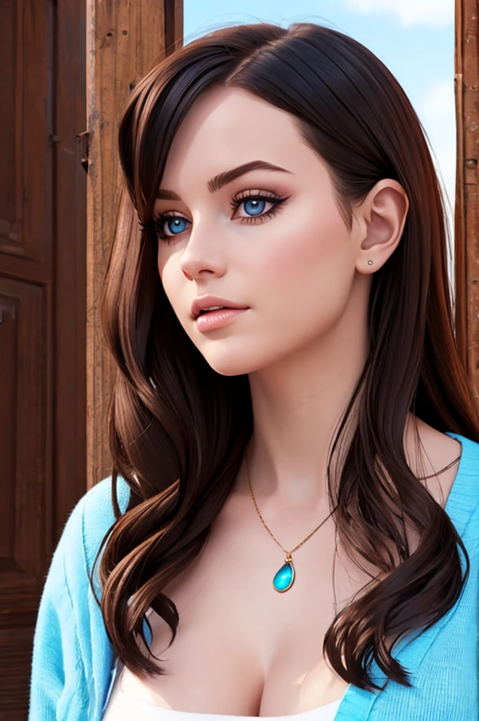 Photo realistic girl's face, 20 years, White skin, girl with blond hair, White skin, thin and delicate nose, tiny nose, German beauty, Pointed nose tip, full lips, White skin, natural blonde, light eyes, ideal, symmetrical face, firm and seductive look, (handmade:1.4), (penis:1.2),focus on penis, (naked tits covered in cum:1.3 NFV((after blowjob)), ((cum on face))