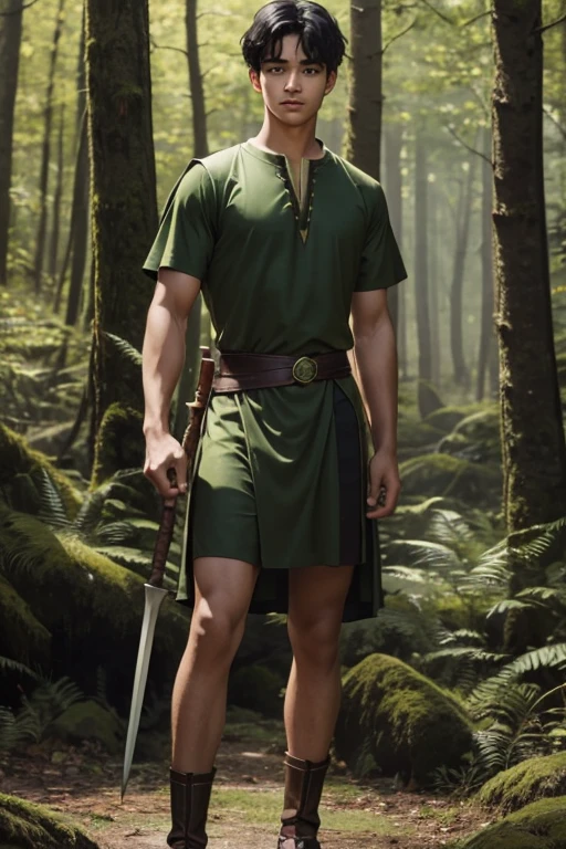 Man elf, handsome,Britisher, elf ears,short hair,Linen Whitegold hair color ,,sport body, big muscle, Handsome face,flawless white skin, cute, pointed ears, wood elf, bowman, pull the bow, pull the bow, shooting bow, action pose, arrows, quiver, leather belt, chest guard, arm guard, shirtless, boots, full body,(Absurdres, intricate details, masterpiece, best quality, high resolution, 8k),(18 year old boy ,(pleased, pleasure face , blush, horny smirk, forest background, big bulge, nsfw, see through,big bulge and big butts,(Best quality, 8k, Masterpiece).,Smiling face, good mood.highest detail, superior quality, natural lighting, beautiful, sexy, correct anatomy, good composition,realistic shapes, realistic skin tones,Natural eyes,realistic eyes,looking up at viewer,vpl,realistic muscles,Realistic wrinkles on the skin,Realistic arms and legs,Realistic face,realistic hair,Make a sexy and seductive face, man focus,amazing composition, front view, HDR, volumetric lighting, ultra quality, elegant,Post a erotic photoshoot,Realistic pose,detailed hair,full body,Fujifilm XT3 photorealistic art by midjourney