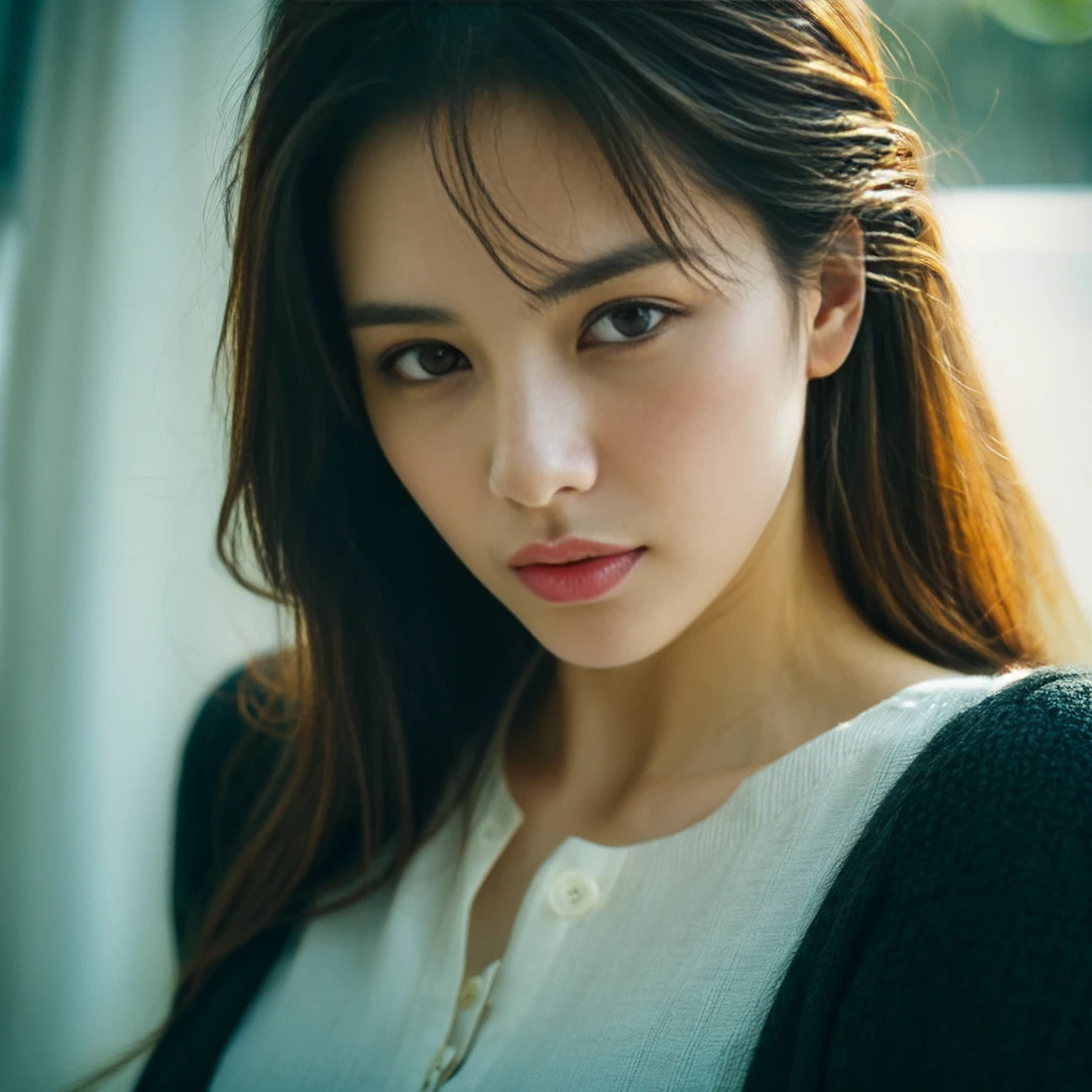 Semi-Realistic with Dreamy Elements: Detailed expressions and body language to capture the depth of emotions, with a slightly blurred, dreamy effect to symbolize the protagonist's internal world.
。 High resolution, masterpiece, Highest quality, Intricate details, Very detailed, Clear focus, Delicate skin, practical skin texture, texture, Delicate eyes, Professional, 4K, Shot with Canon, 85mm, Shallow and deep, Kodak Vision Color, Exactly, Very detailed, photograph_\(Extremist\), photographpractical, practical, Post-processing, Maximum details, Roughness, Real Life, Extremist practical, Photorealism, photographgraphy, 8K Ultra HD, photographgraphy