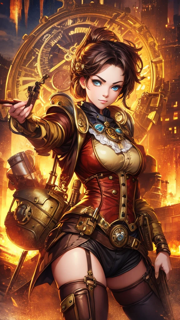 Cute  girl steampunk style