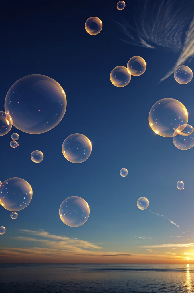 Realistic bubbles wallpaper 