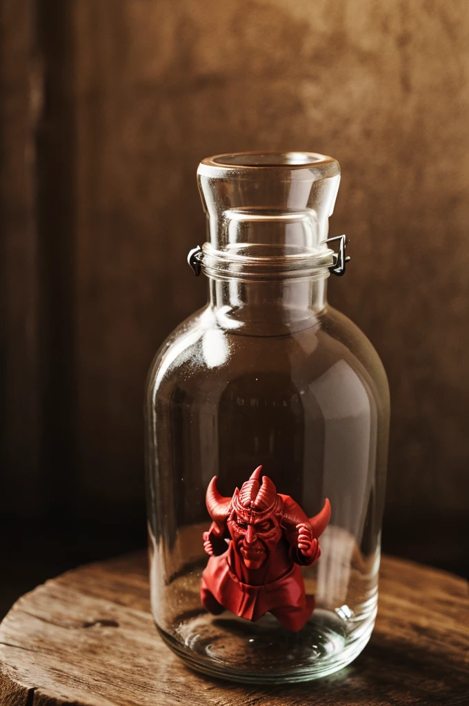The devil is freed from the magic bottle