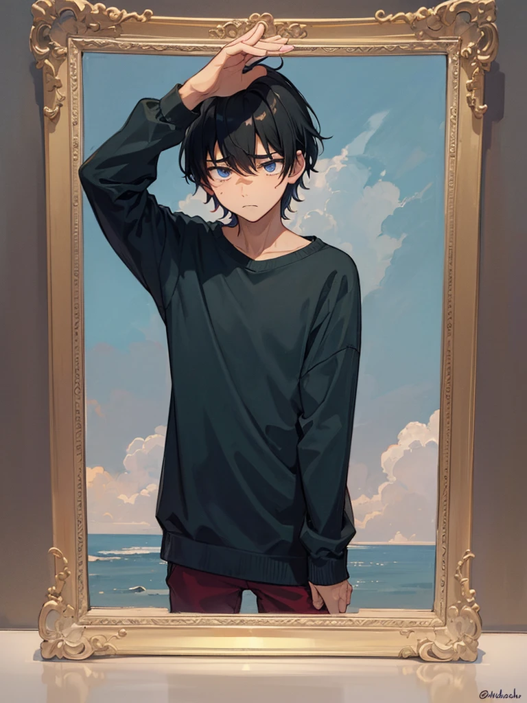 Sad boy very sad