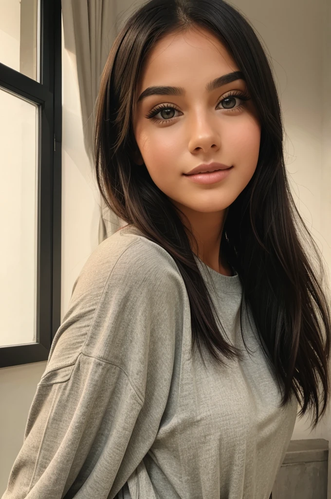 Full image of a beautiful girl 
