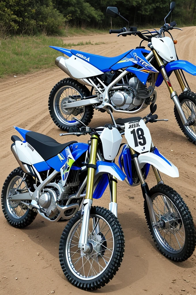 The picture of the cool KLX motorbike has Hizzul written on it