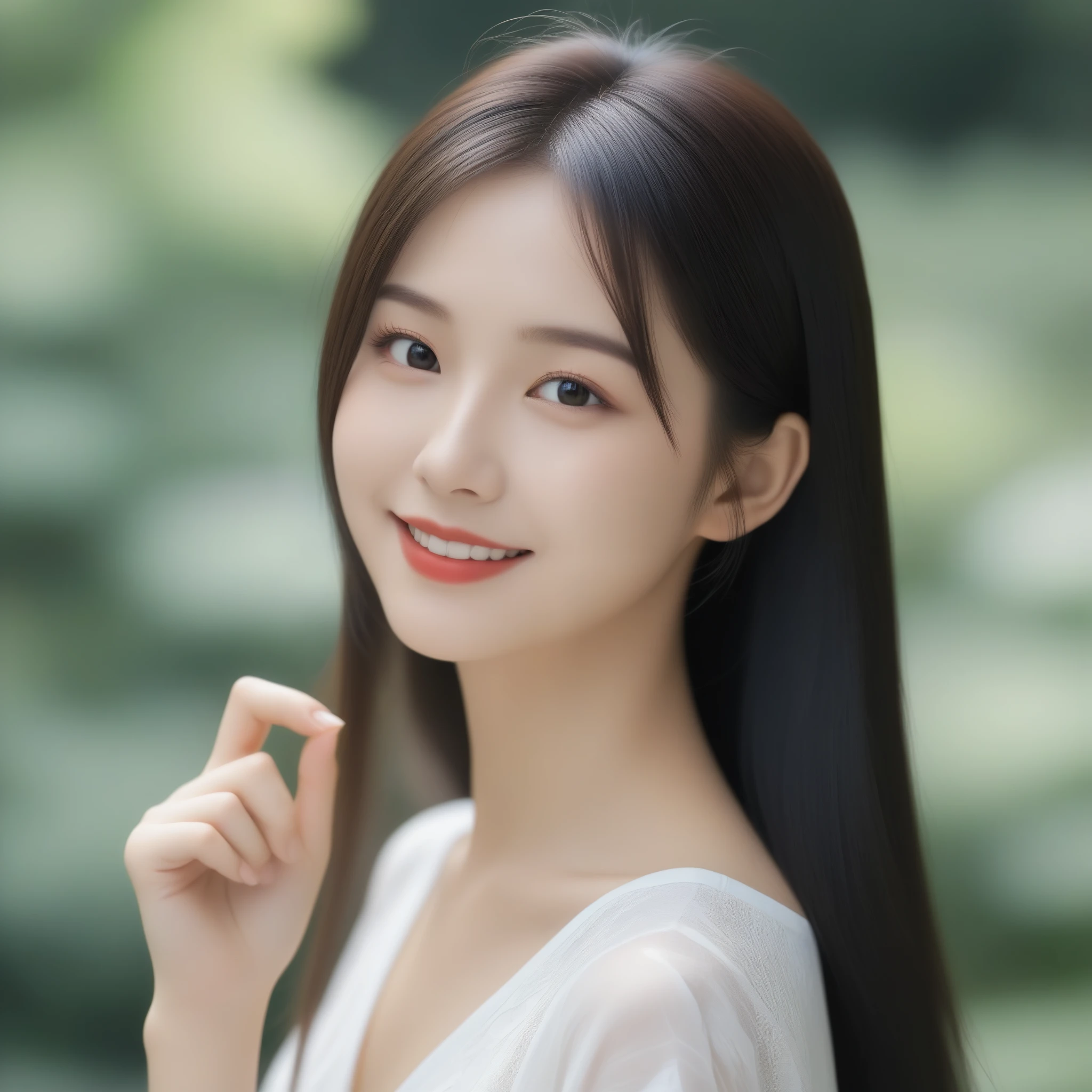 8K, Ultra-high resolution, Highest quality, masterpiece, 三分割法によるphotograph,Surreal, photograph, 1 girl, (:1.3), pretty girl, Cute face, Beautiful eyes in every detail, 細かくdetailedに,masterpiece,, One Girl:1.2, Japan Female Announcer,whole body、Black Hair、well-groomed eyebrows、Cute Lip Makeup,(masterpiece, Highest quality, Highest quality, Official Art, beautifully、aesthetic:1.2), (One girl), 非常にdetailedな,(Fractal Art:1.3),colorful,最もdetailedな,Cute gestures、so beautiful,A carefree smile,Healing the heart,Long Straight Hair,Looking at the audience、beauty,Long neck、Laugh a little、Please close your mouth and laugh、(((Ideal body type))),A-cup small breasts :2,、Portraiture:2、Perfect Anatomy、鮮明なdetailed、detailed、Surreal、Light and shadow,Strong light