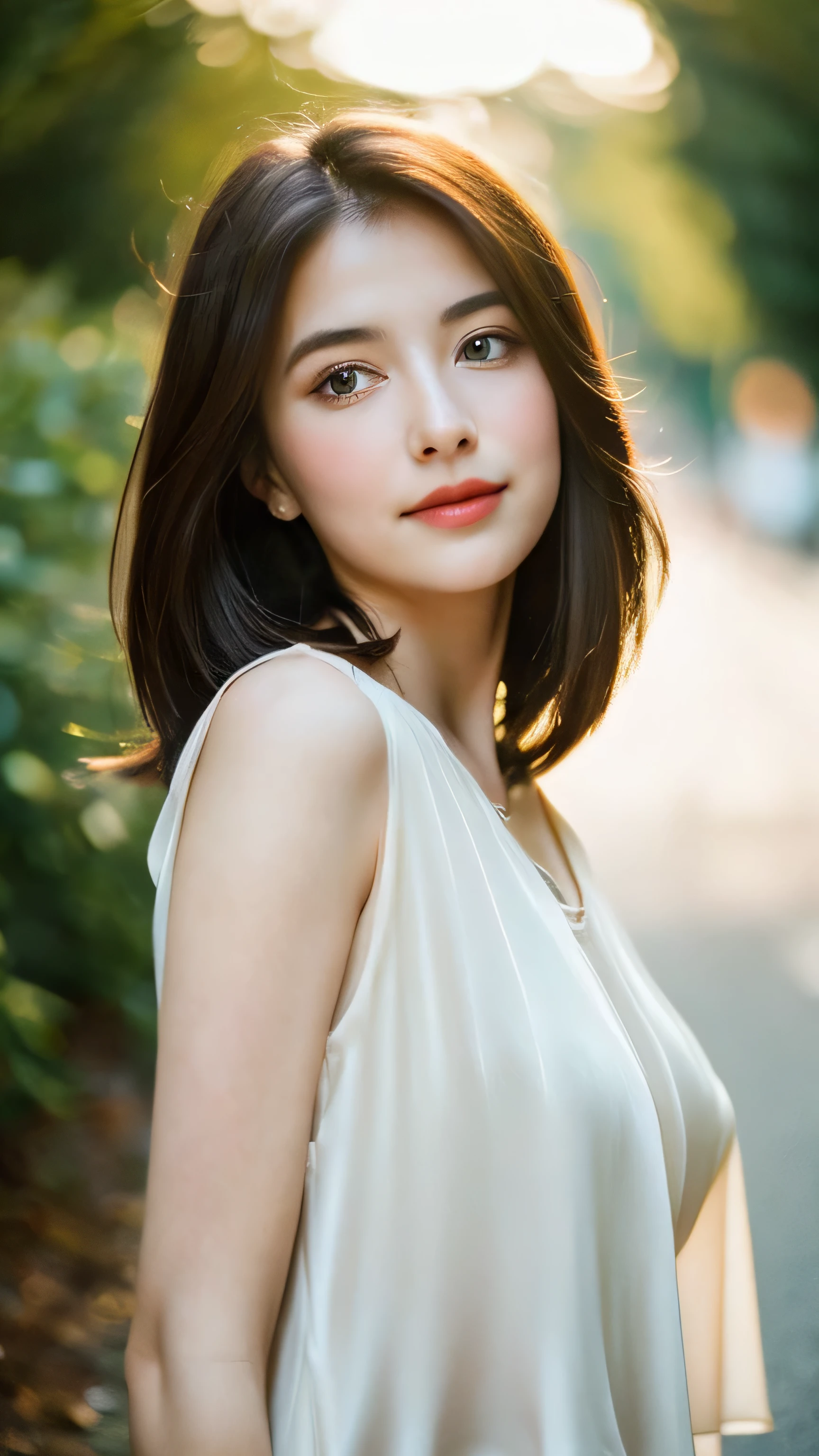 (Random Nationality):1.5, masterpiece, highest quality, 8k, 20th Generation, (Large :1.2), cute, alone, sad, close, cute, Girlish, Delicate girl, Pure beauty, RAW Photos, Professional photography, Portraiture, Soft Light, Professional Lighting, Backlight, Upper Body, avert your eyes, Sophisticated, Film Grain, (Eyes and facial details:1.0), Beautiful straight hair, Hair swaying in the wind, Silk blouse, Random hairstyle
