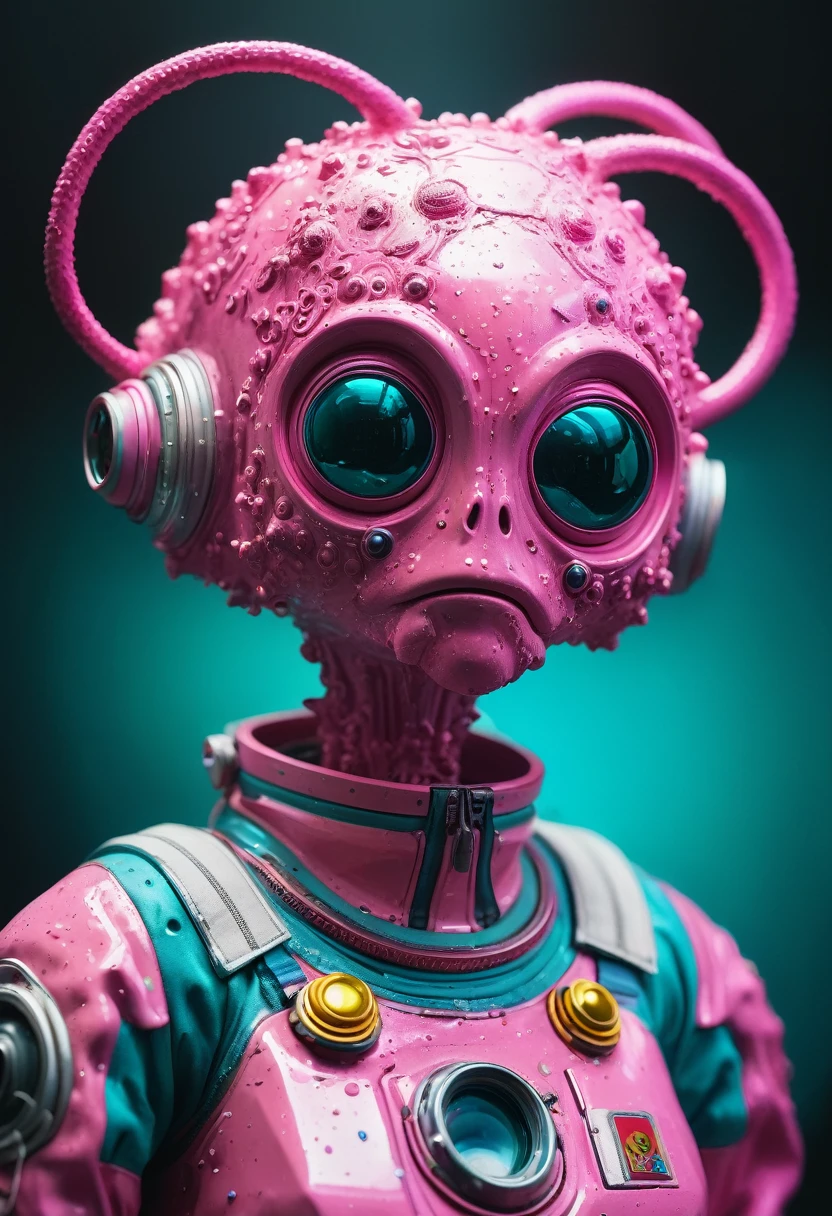 8K, ARTISTIC photogrAphy, best quAlity, mAsterpiece: 1.2), A (potrAit:1.2) Don Bluth Style ASTRONAUT Cthulhu pink Toon Doll, full body RAW candid cinema, cyan hair, 16mm, color graded portra 400 film, remarkable color, ultra realistic, sad admosphere, dark lighting, oppressive atmosphere, depressive colors, kodak portra 400, photograph,r, Natural Light, Pinhead lighgts, blur reflection, Brush Strokes, Smooth, abstract, Splatter, Oil On Canvas, rainbow colors, fractal isometrics details bioluminescens : a stunning realistic photograph of wet bone structure, 3d render, octane render, intricately detailed, titanium decorative headdress, cinematic, trending on artstation | Isometric | Centered