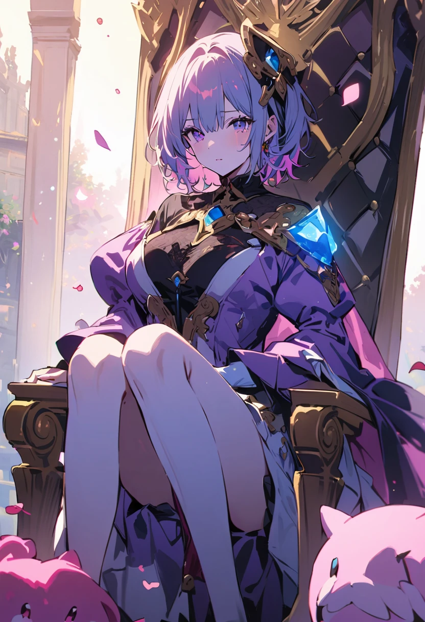 masterpiece, Highest quality, Illustration of the novel, High resolution, 18+ Adult content, Sensual, Intimate, Emotional, Passionate, romantic, sweet, Adorable, Innocent, Pure, charmな, charmな, charm, mysterious, charmな, charmな, Immersive, charmな, dream-like, Surreal, Imaginative, Whimsical, Artistic, Avant-garde, timeless, elegant, Sophisticated, chic, Sophisticated, Personality, original, charmな,((upon:1.3)),((Beautiful Tears))、Upper Body、(a bit),(Woman warrior:1.3),Swordsman、Holy sword、Large sword,((Throne of Power,Throne of Power:1.3))
