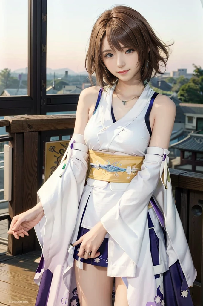 (masterpiece, best quality:1.3)
YunaFF10, 1girl, solo, looking at viewer, smile, short hair, blue eyes, skirt, brown hair, hair ornament, jewelry, underwear, green eyes, smile, standing, upper body, detached sleeves, japanese clothes, bra, heterochromia, hakama, hakama skirt, blue hakama, purple hakama, yuna (ff10)