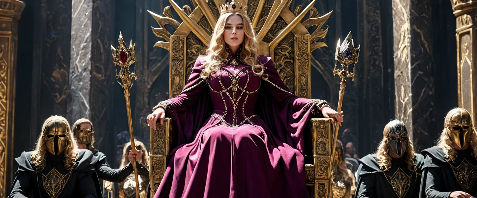 araffe queen sitting on a throne with a lion and a gun, queen of the jungle, lovely queen, official artwork, beautiful queen, album art, on her throne, harley queen, hq artwork, queen of warrior, killer queen, by Elena Guro, promo art, goddess queen, portrait of queen, queen and ruler of the universe, emma bot queen