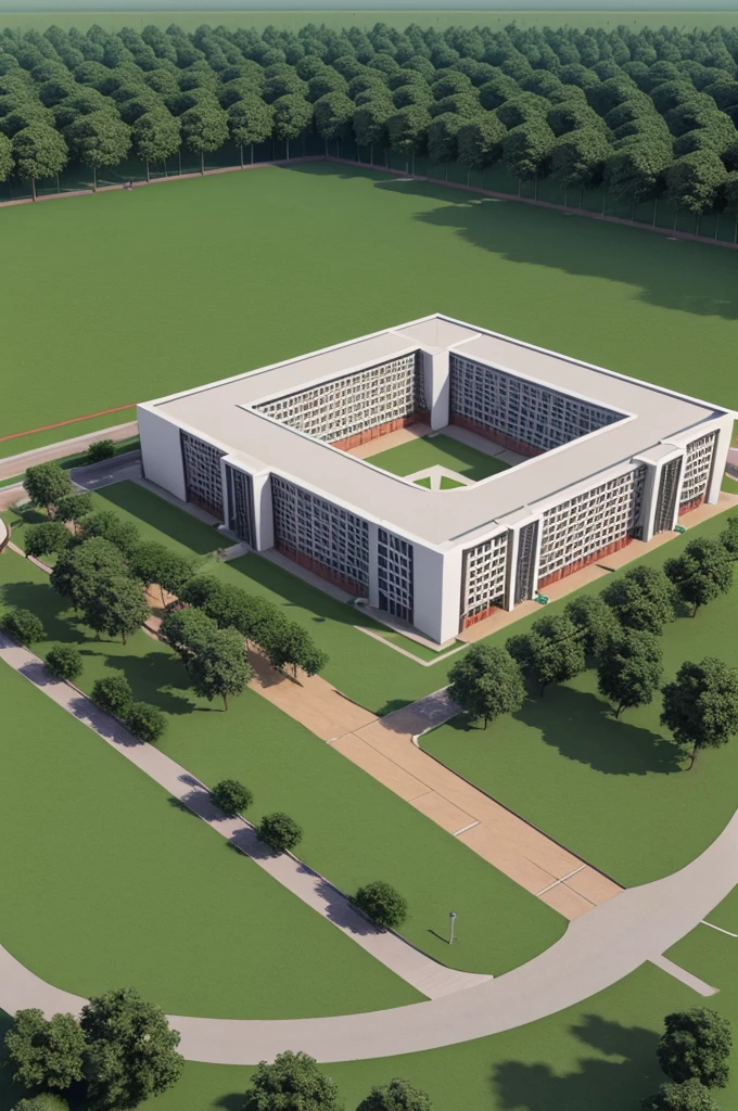 3D view of Techno India University Campus
