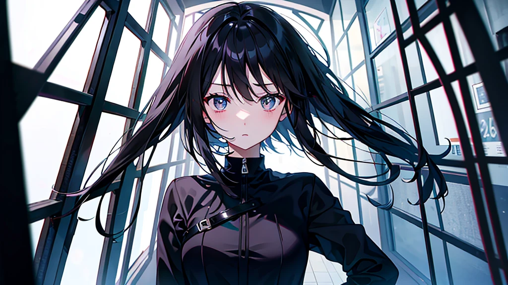 (Highest quality)、One Woman、Black Hair、Anxious look、I'm playing the guitar