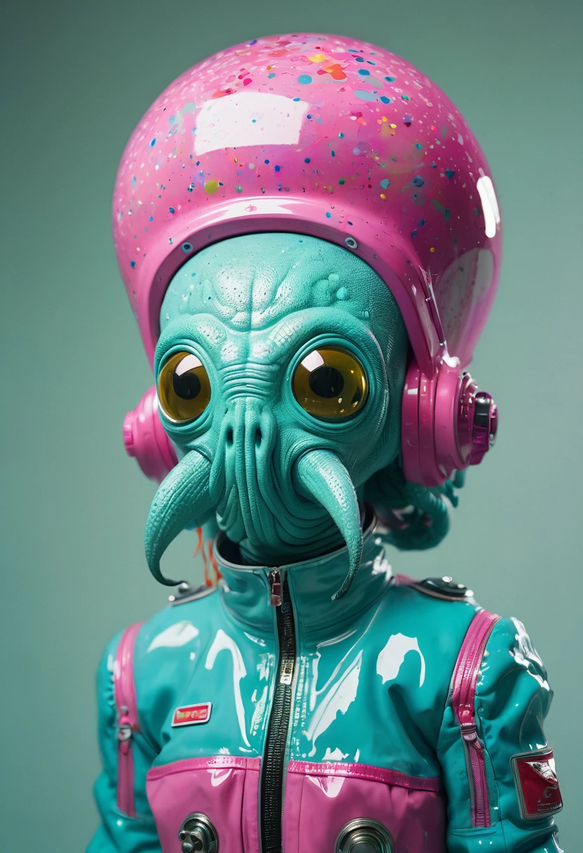 8K, ARTISTIC photogrAphy, best quAlity, mAsterpiece: 1.2), A (potrAit:1.2) Don Bluth Style  ASTRONAUT Cthulhu pink Toon Doll, full body RAW candid cinema, cyan hair, 16mm, color graded portra 400 film, remarkable color, ultra realistic, sad admosphere, dark lighting, oppressive atmosphere, depressive colors, kodak portra 400, photograph,r, Natural Light,  Pinhead lighgts, blur reflection, Brush Strokes, Smooth, abstract, Splatter, Oil On Canvas, rainbow colors, fractal isometrics details bioluminescens : a stunning realistic photograph of wet bone structure, 3d render, octane render, intricately detailed, titanium decorative headdress, cinematic, trending on artstation | Isometric | Centered