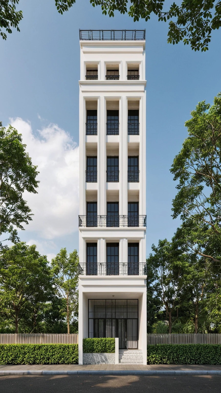 Raw photo,Masterpiece, high quality, best quality, authentic, super detail,
exterior, outdoors, house style indochine on the street ,aiaigroup
road,pavement, grass, trees, sky, cloud, (day:1.1)